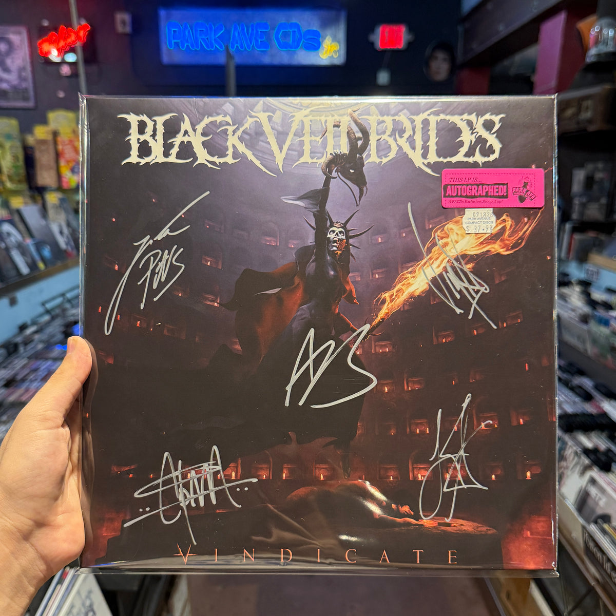 Black Veil Brides - Vindicate [Park Ave SIGNED Exclusive Glow In The Dark LP]
