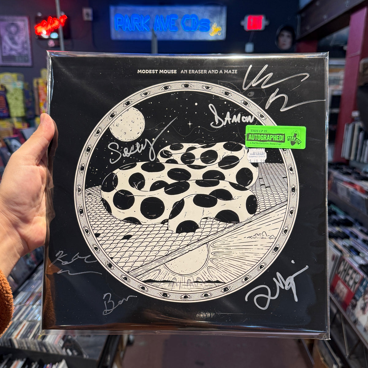 Modest Mouse - An Eraser & A Maze [Park Ave SIGNED Exclusive Indie Ocean Floor Blue 180g EcoSonic Audiophile 2LP]