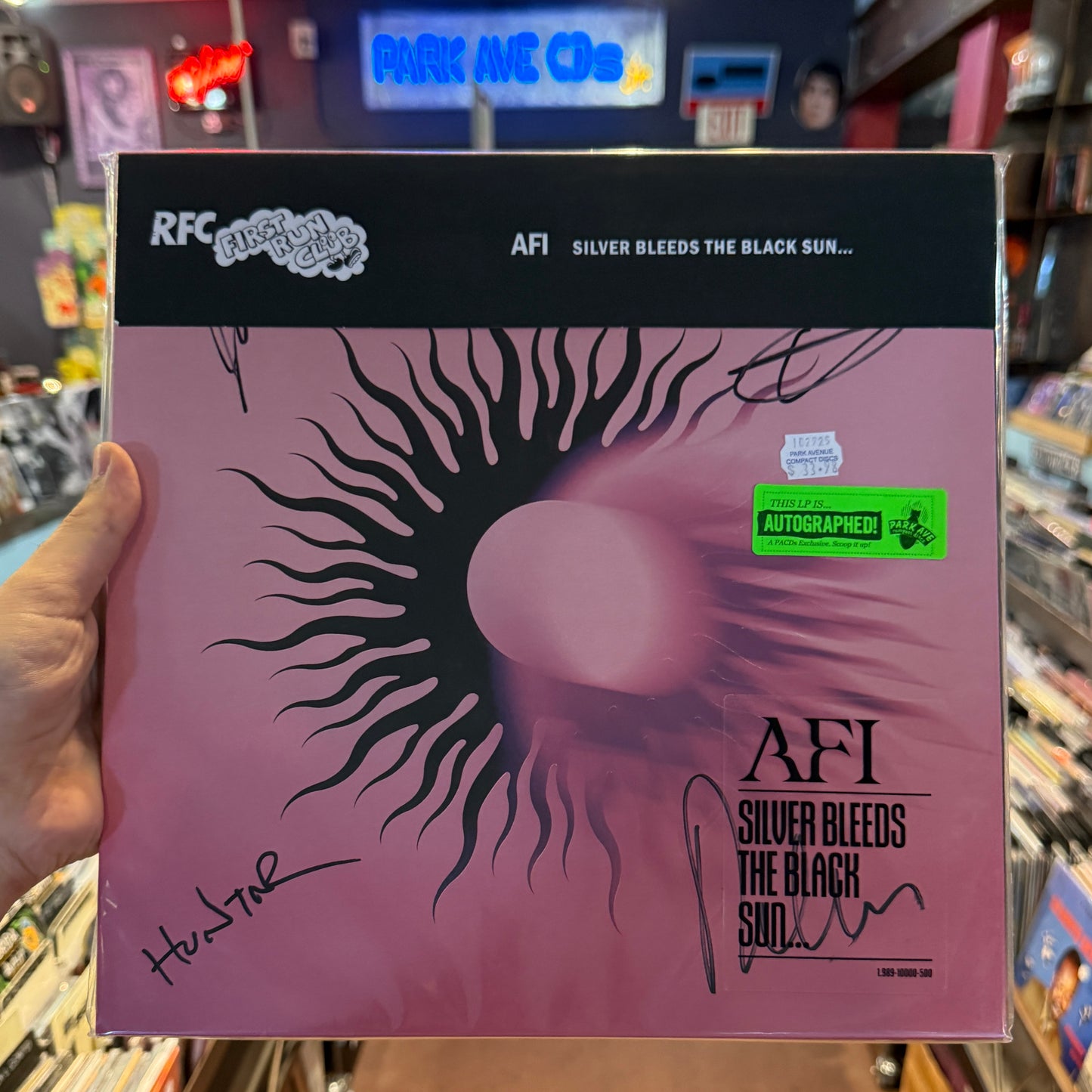 AFI - Silver Bleeds The Black Sun... [Park Ave SIGNED Exclusive Indie First Run Club White-In-Violet LP]