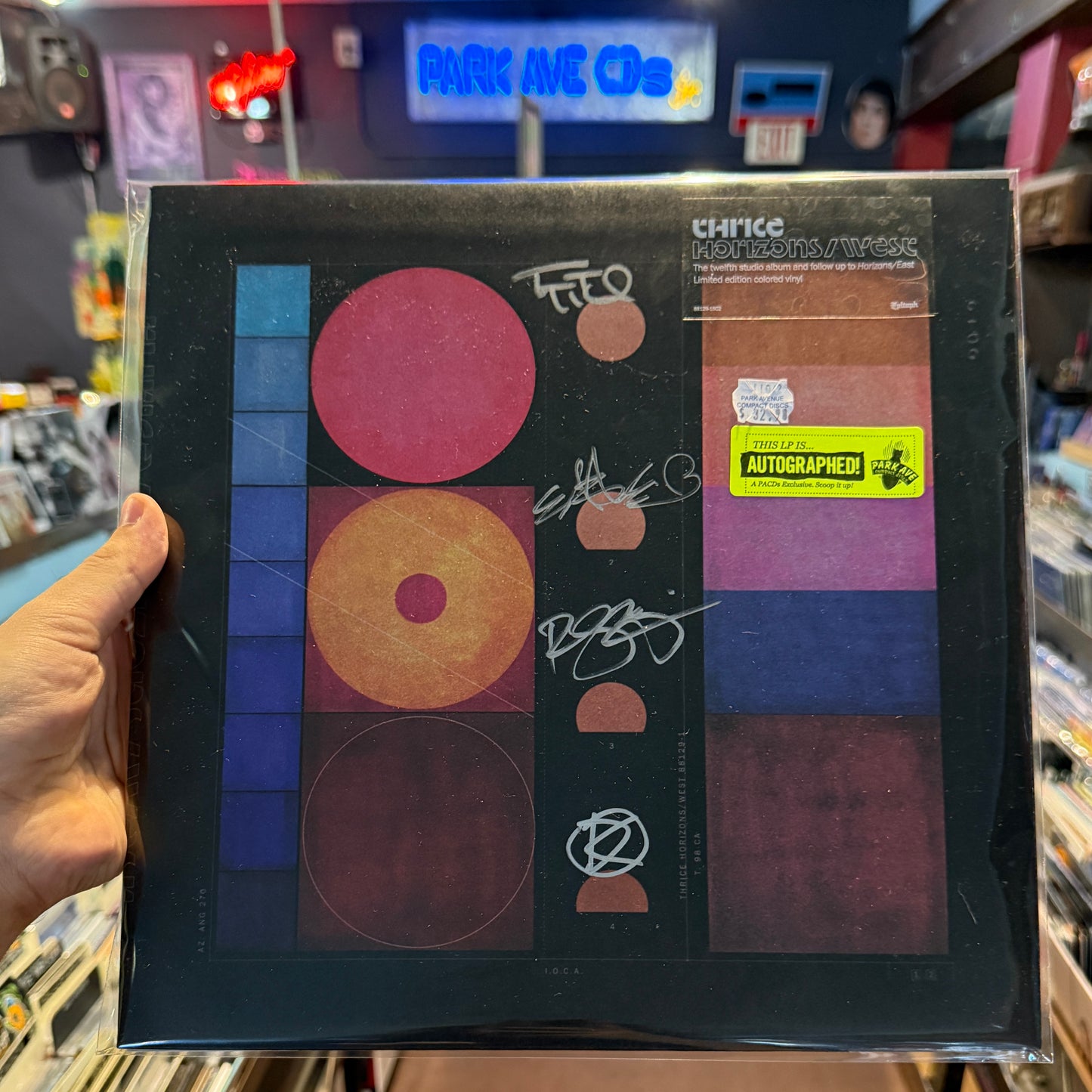 Thrice - Horizons / West [Park Ave SIGNED Exclusive Indie Opaque Maroon LP]