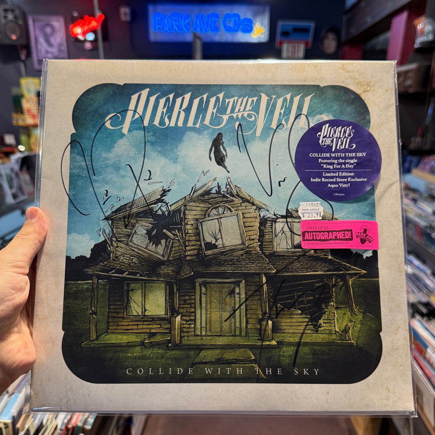 Pierce The Veil - Collide With The Sky [Park Ave SIGNED Exclusive Indie Aqua LP]