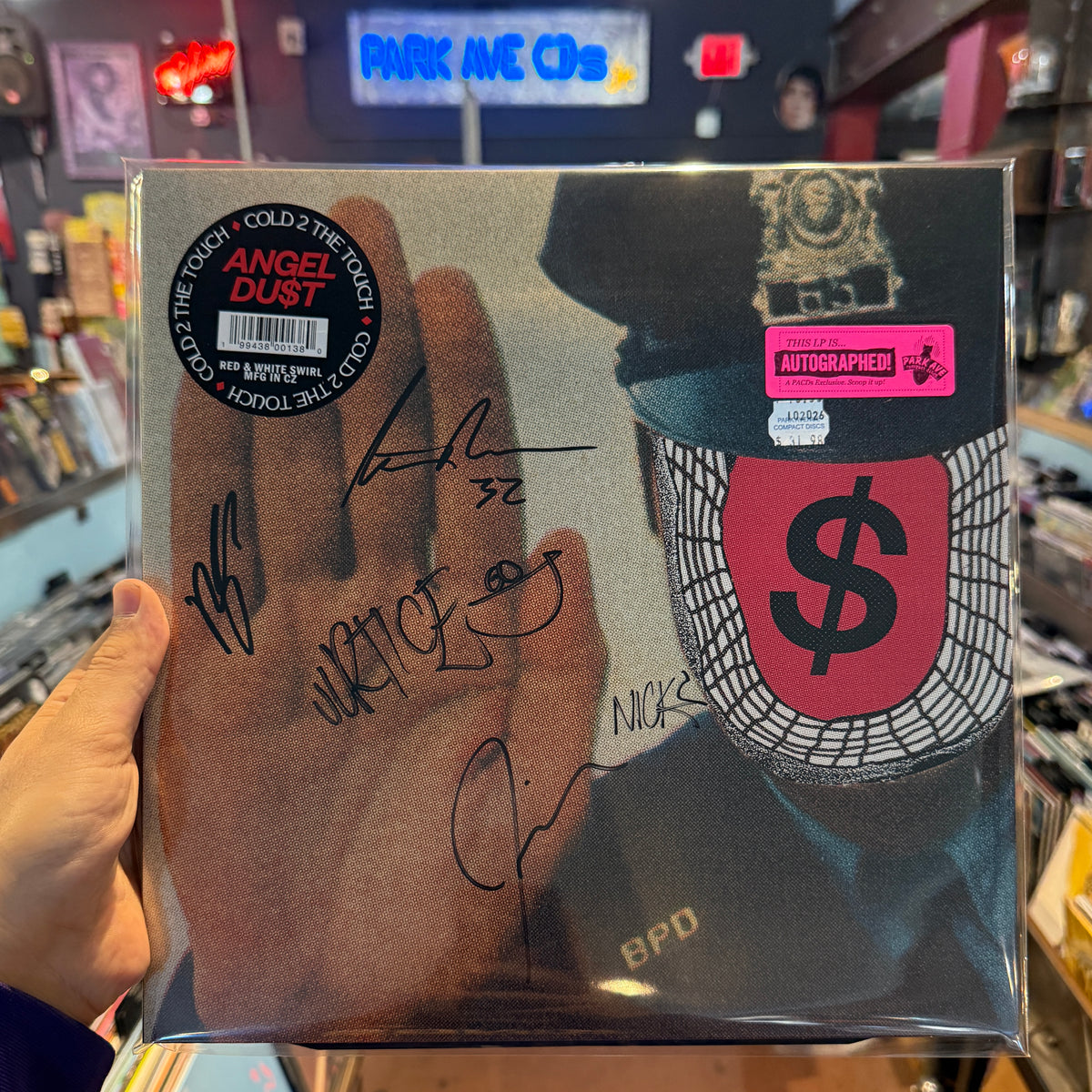 Angel Du$t - Cold 2 The Touch [Park Ave SIGNED Exclusive Red & White Swirl LP]