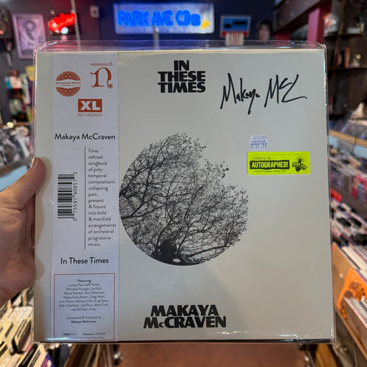Signed cover for Makaya McCraven's 'In These Times'
