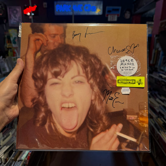 Signed cover for Joyce Manor 'I Used To Go To This Bar' Indie Yellow LP