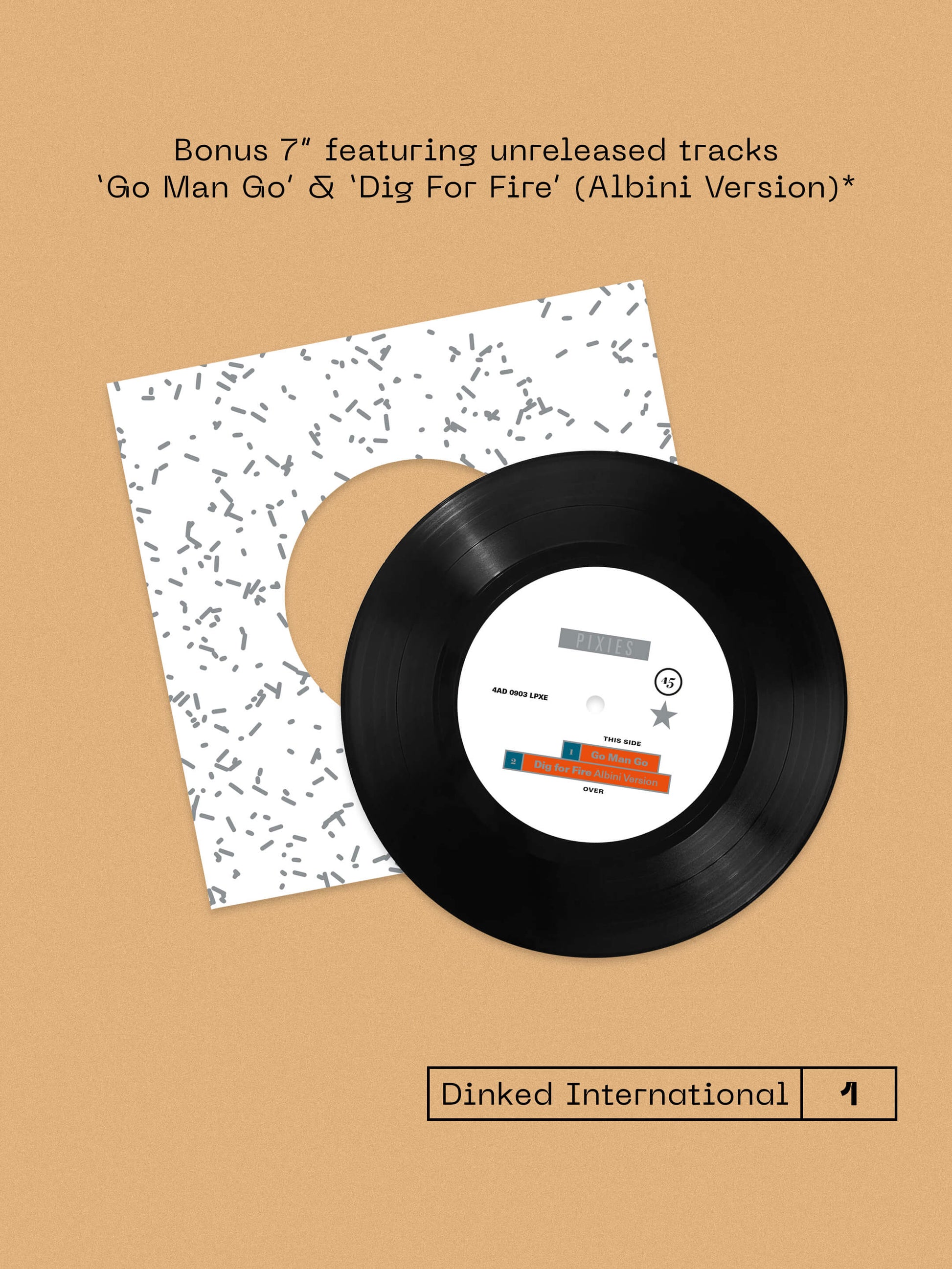 The Pixies 'Bossanova' Dinked International No. 1 Bonus 7"
