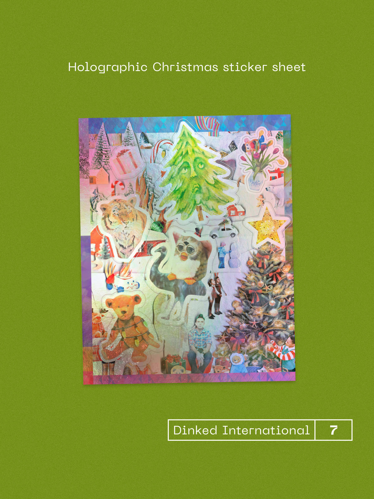 Sufjan Stevens 'Worst Christmas Ever!' Holographic Christmas Sticker Sheet