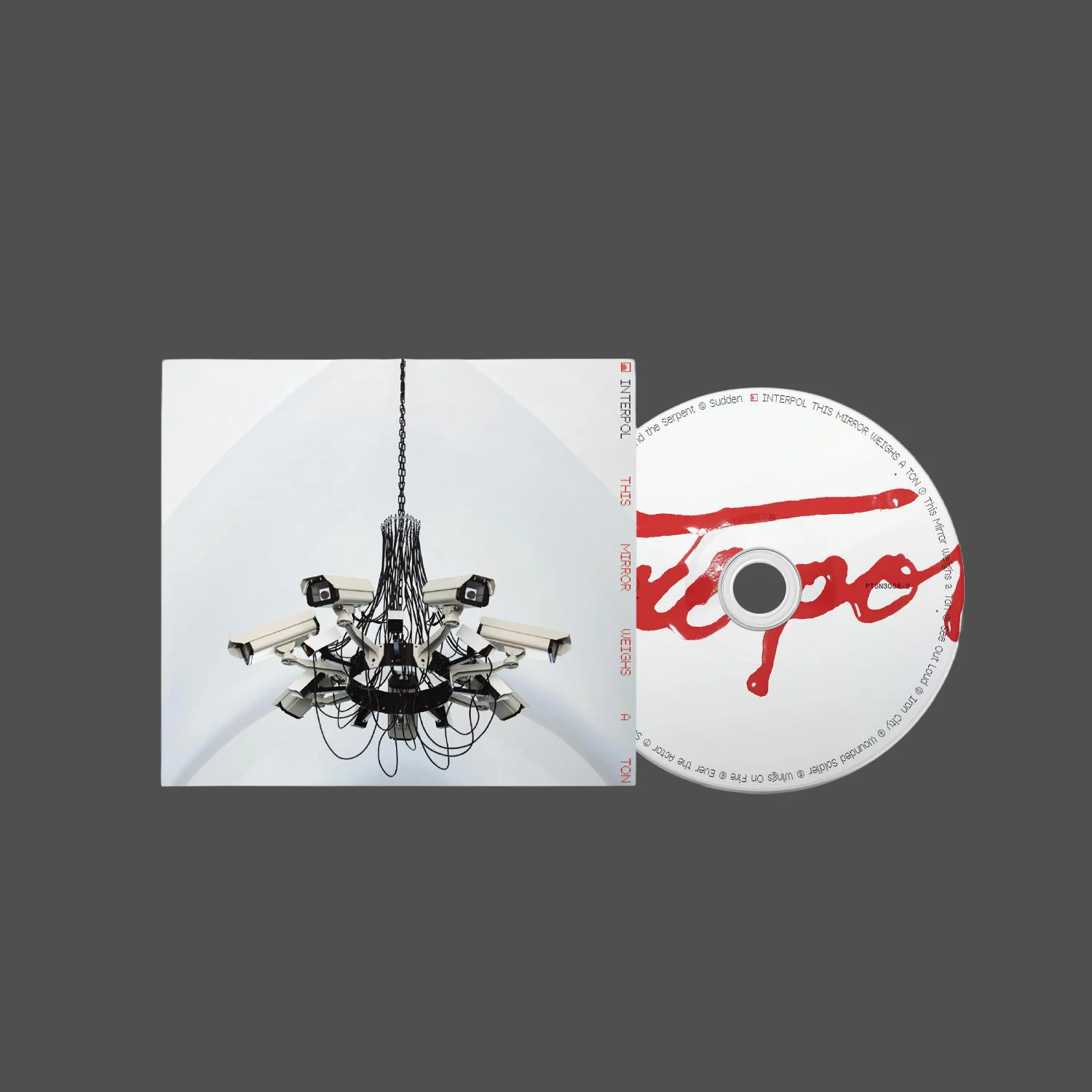 product mockup for Interpol - This Mirror Weighs a Ton [CD]