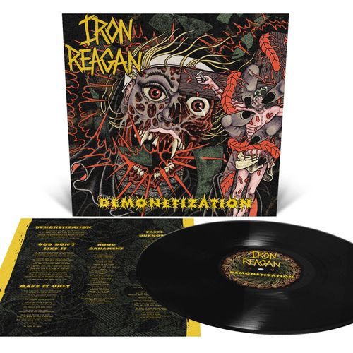 product mockup for Iron Reagan - Demonetization [LP]