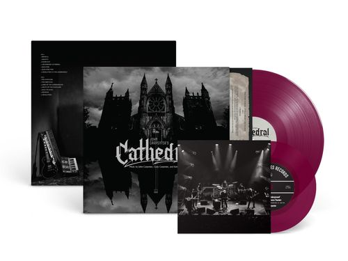 product mockup for John Carpenter - Cathedral [Indie Exclusive Amethyst LP +7"]