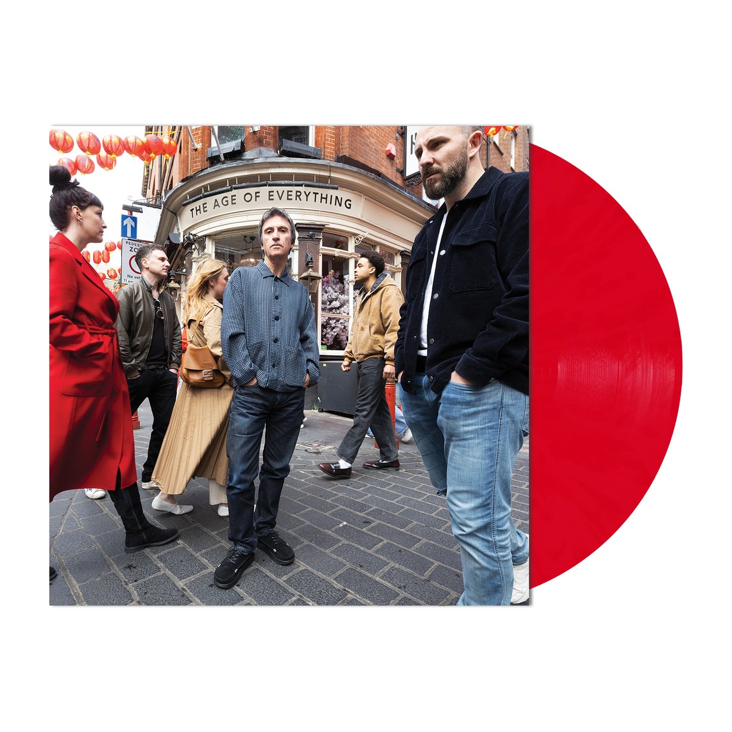 product mockup for Johnny Marr - The Age of Everything [Indie Exclusive Red LP]