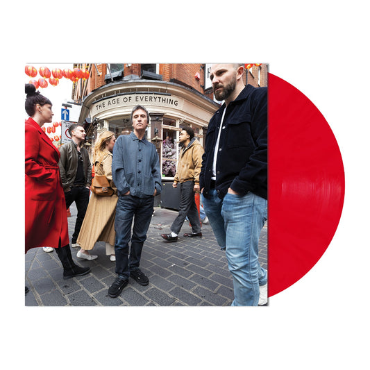 product mockup for Johnny Marr - The Age of Everything [Indie Exclusive Red LP]