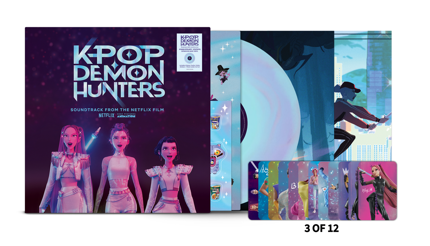 product mockup for KPop Demon Hunters: Soundtrack from the Netflix Film [Anniv. Ed. Honmoon Haze LP]