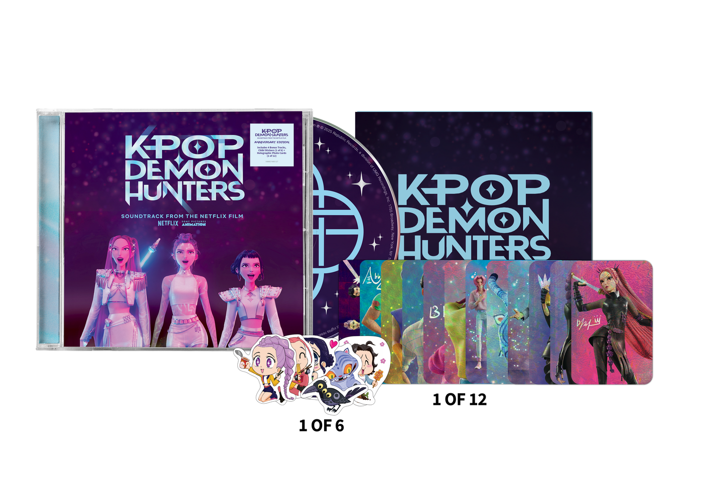 product mockup of KPop Demon Hunters (Soundtrack from the Netflix Film) (Anniversary Edition) [CD]
