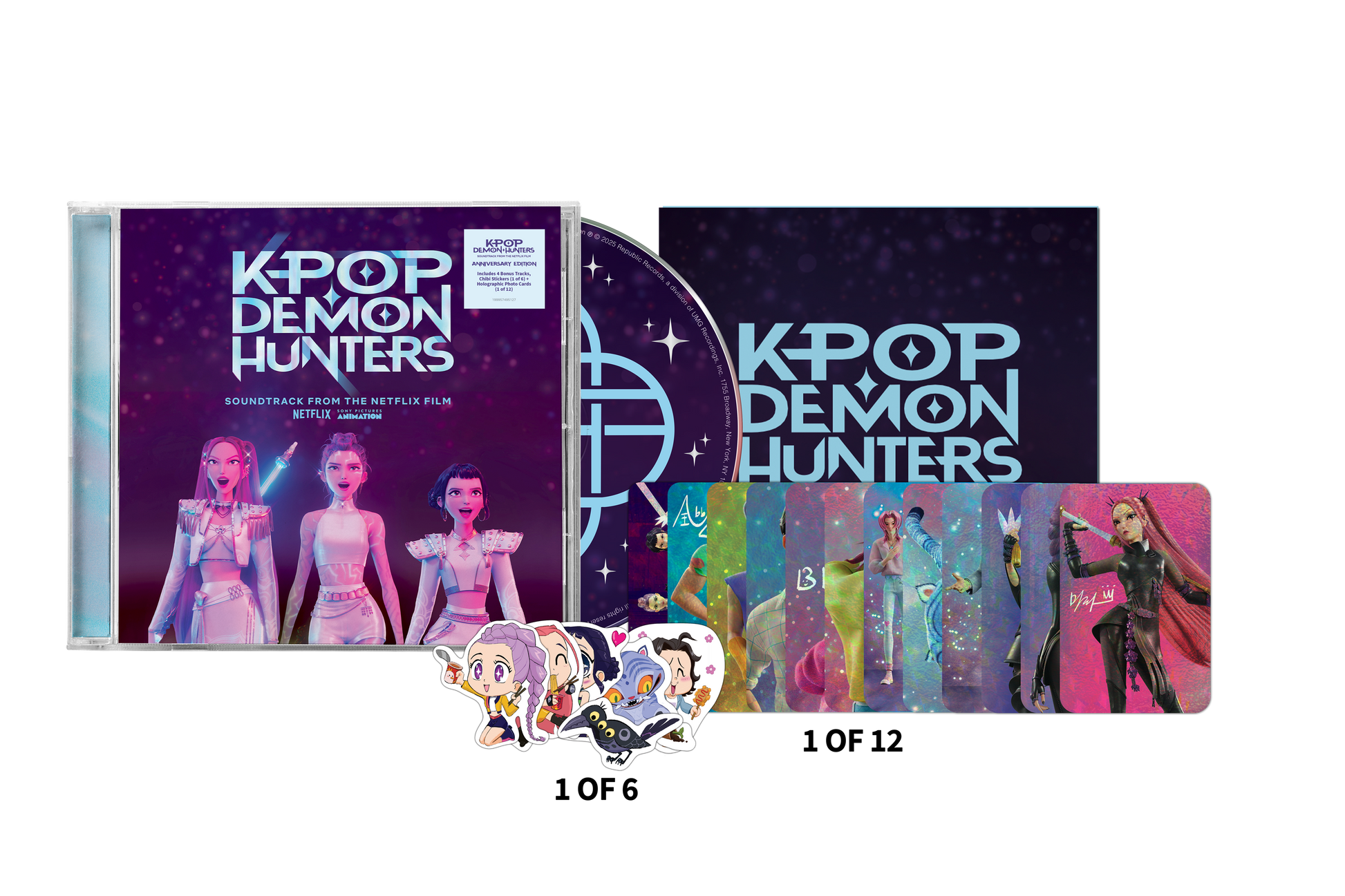 product mockup of KPop Demon Hunters (Soundtrack from the Netflix Film) (Anniversary Edition) [CD]