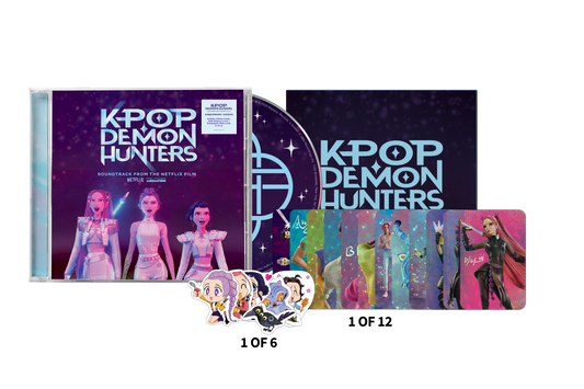 product mockup of KPop Demon Hunters (Soundtrack from the Netflix Film) (Anniversary Edition) [CD]