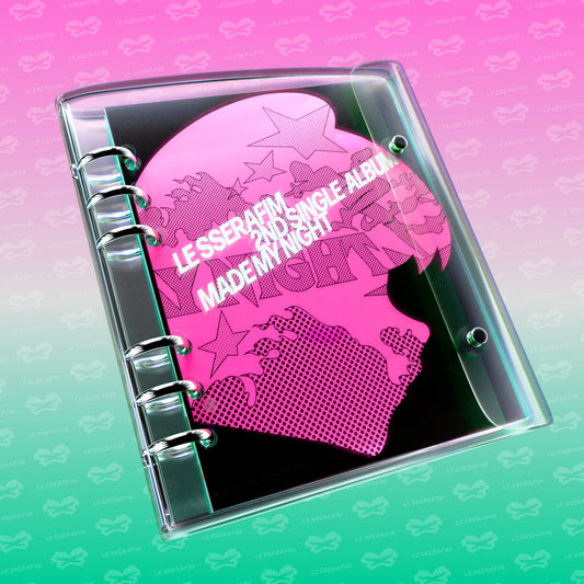 product mockup for LE SSERAFIM —2nd Single Album MADE MY NIGHT [Chemical Night Ver.] 