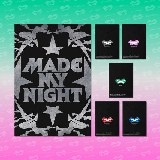 product mockup for LE SSERAFIM —2nd Single Album MADE MY NIGHT [Compact Ver.]