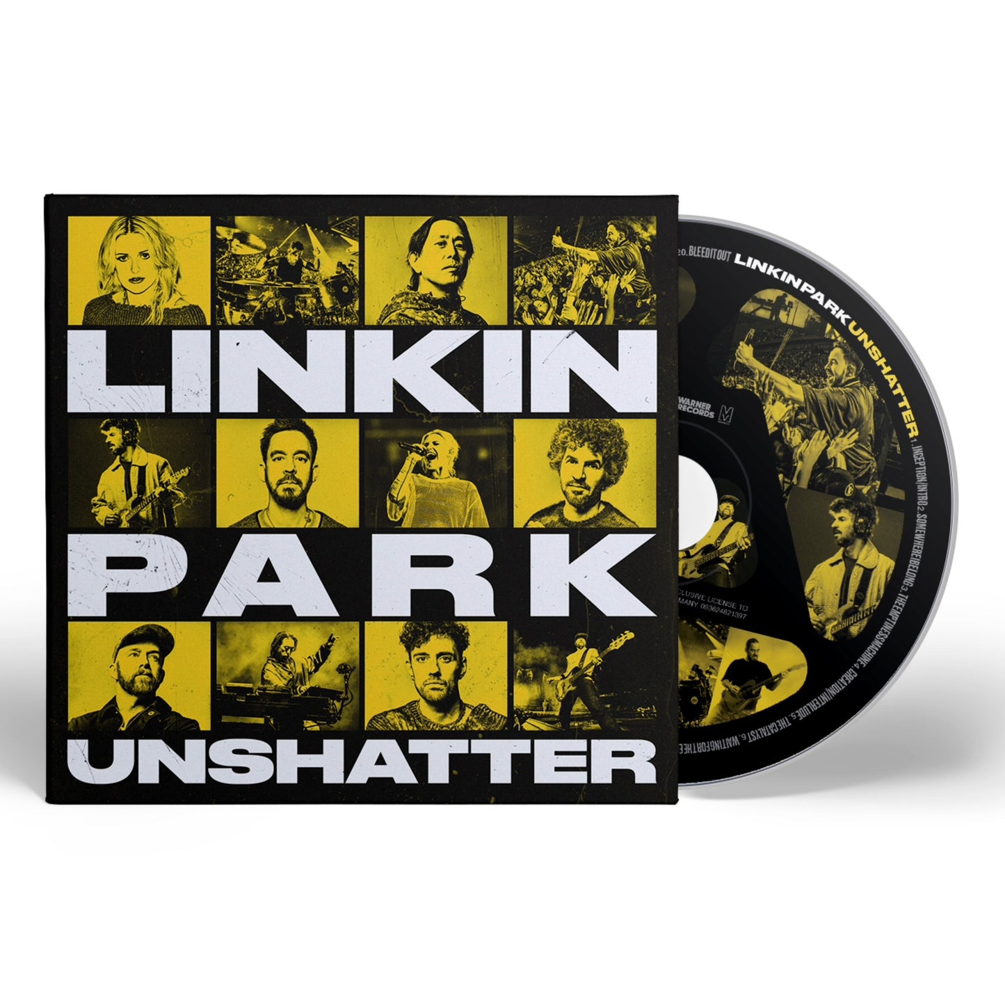 product mockup for Linkin Park - Unshatter Film Soundtrack (Live in São Paulo) [CD]