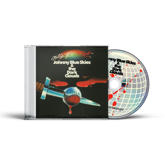 product mockup for Johnny Blue Skies & the Dark Clouds - Mutiny After Midnight [CD]