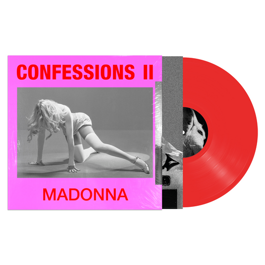 product mockup for Madonna - Confessions II [Trans. Red LP]