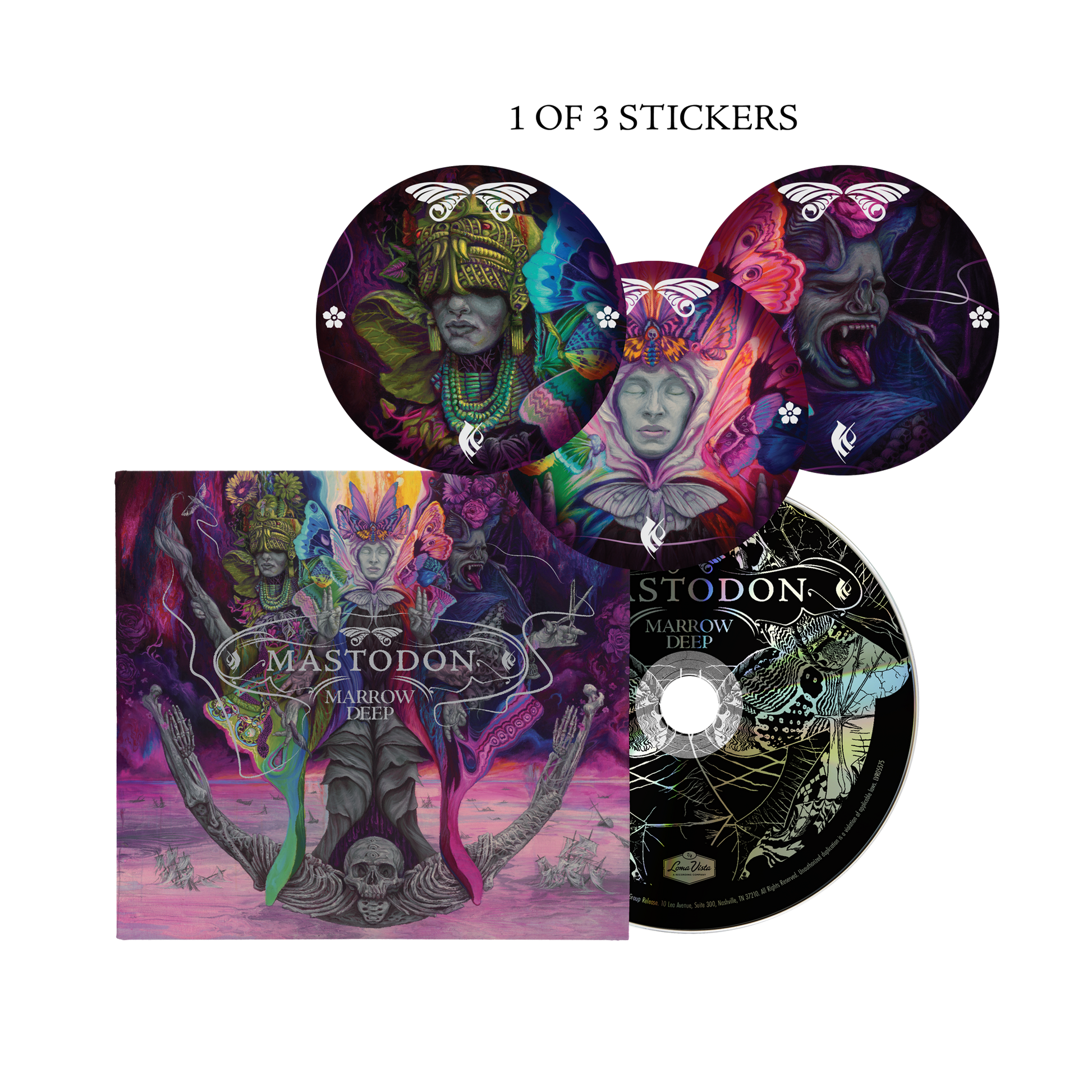 product mockup for Mastodon - Marrow Deep [CD]