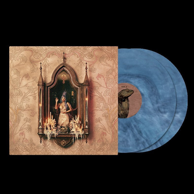 product mockup for Melanie Martinez - Hades [Indie Exclusive Aura Blue 2LP + Poster]