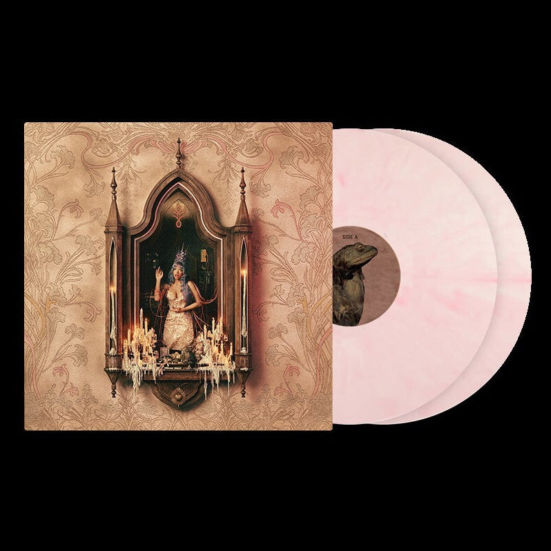 product mockup for Melanie Martinez - Hades [Victorian Blush 2LP + Poster]