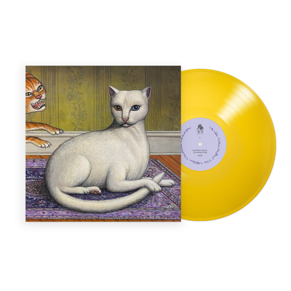 product mockup for Mitski - Nothing's About to Happen to Me [Tansy Yellow LP]