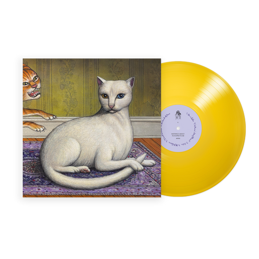 product mockup for Mitski - Nothing's About to Happen to Me [Tansy Yellow LP]