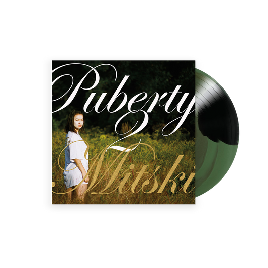 product mockup for Mitski - Puberty 2 (10th Anniv. Edition) [Forest Shadow LP]