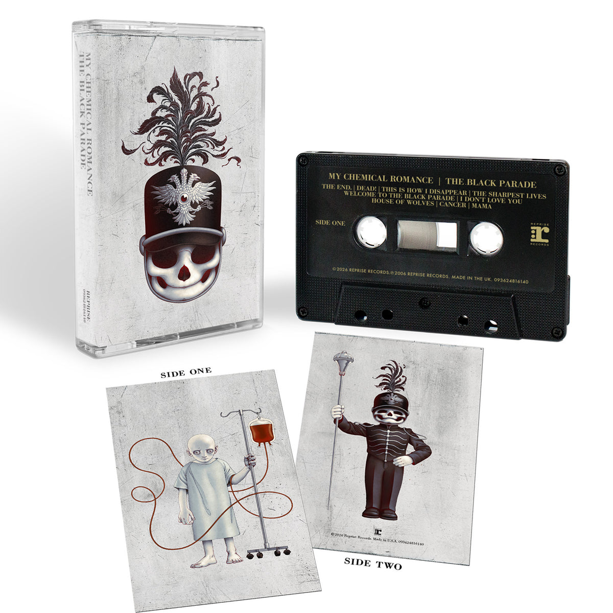 product mockup for My Chemical Romance - The Black Parade (20th Anniv. Deluxe Ed.) [Cassette]
