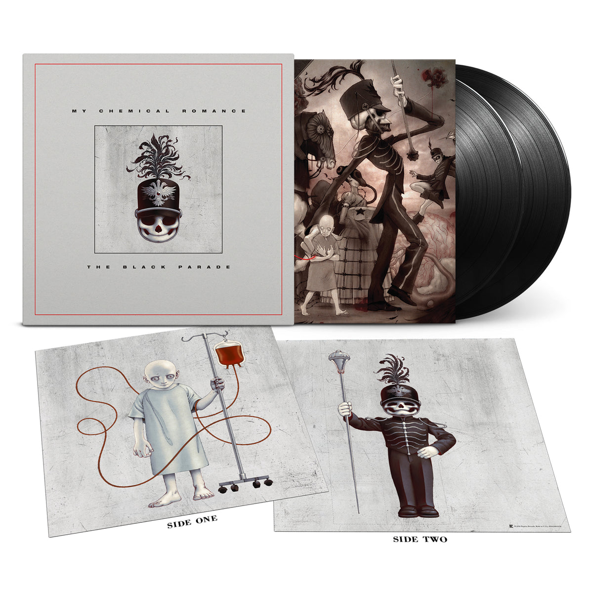 product mockup for My Chemical Romance - The Black Parade (20th Anniv. Ed.) [Indie Exclusive One Step Audiophile 2LP]