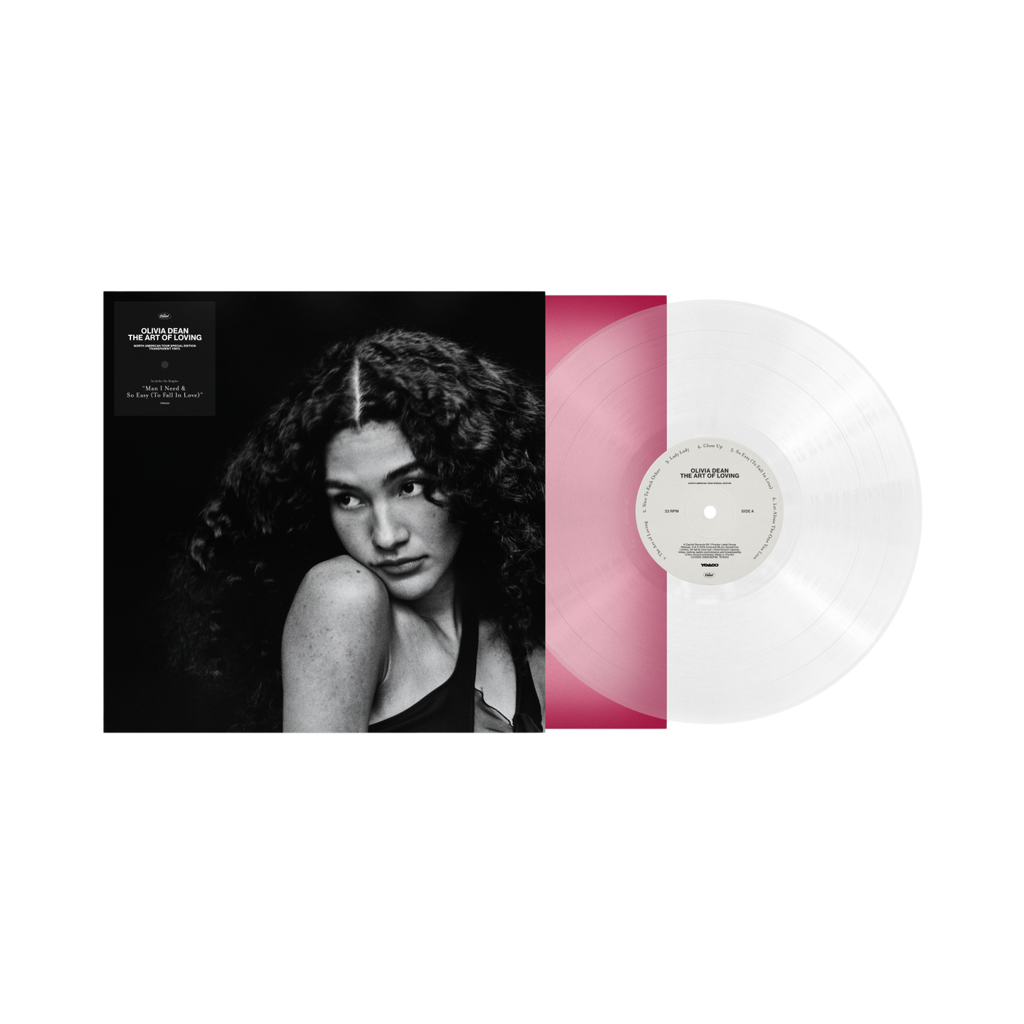 product mockup for Olivia Dean - The Art of Loving [Trans. LP]