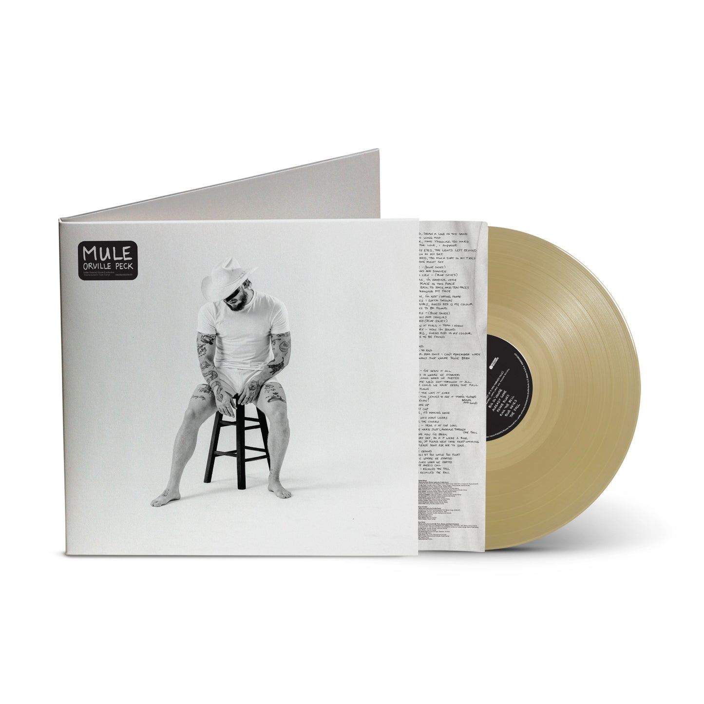product mockup for Orville Peck - Mule [Tan Translucent LP]