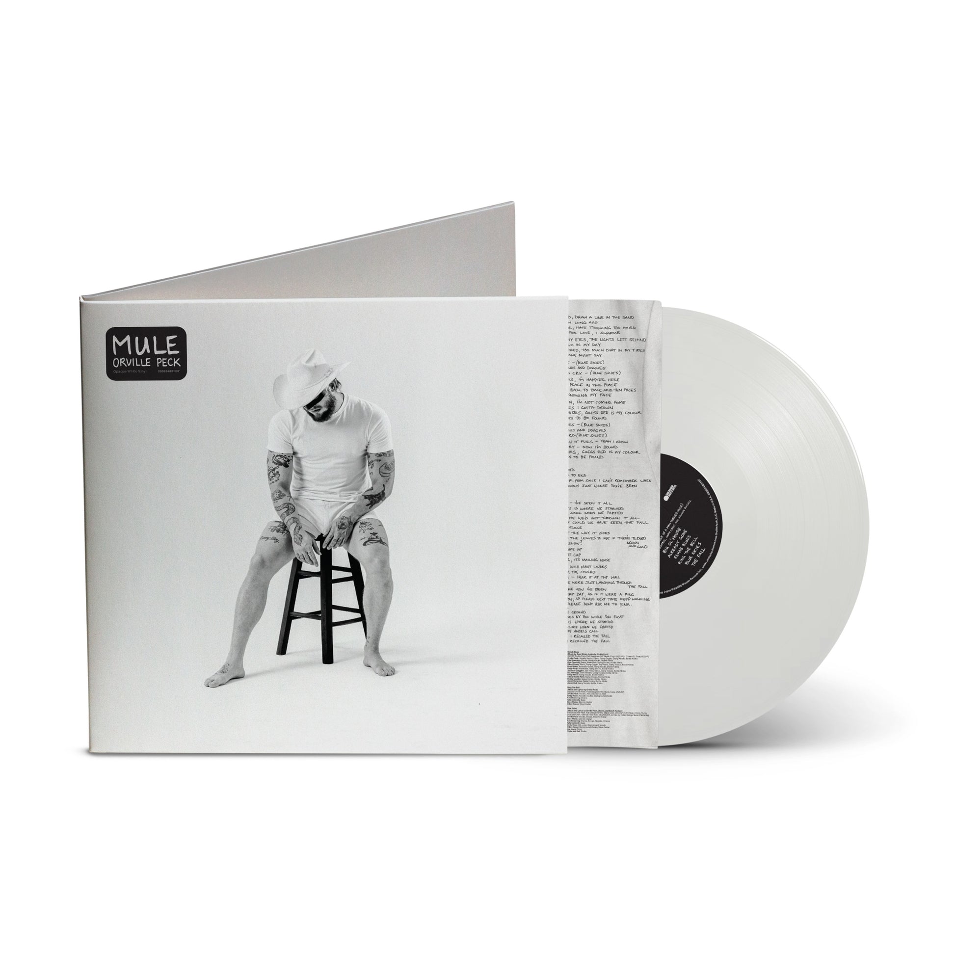 product mockup for Orville Peck - Mule [White LP]