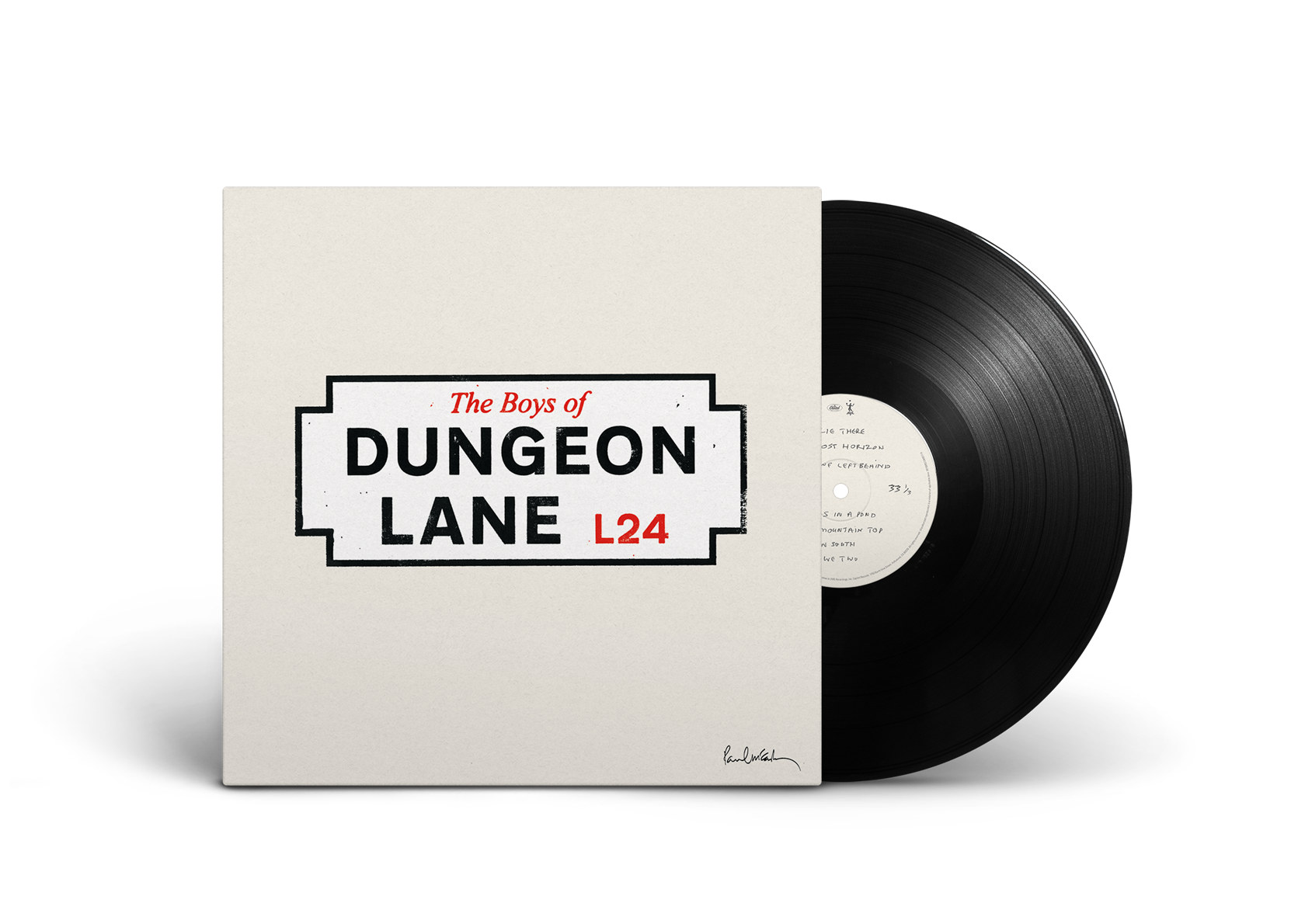 product mockup for Paul McCartney - The Boys Of Dungeon Lane