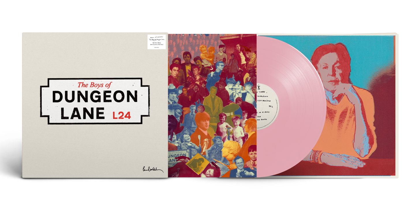 poduct mockup of Paul McCartney - The Boys Of Dungeon Lane [Indie Exclusive Pink LP]