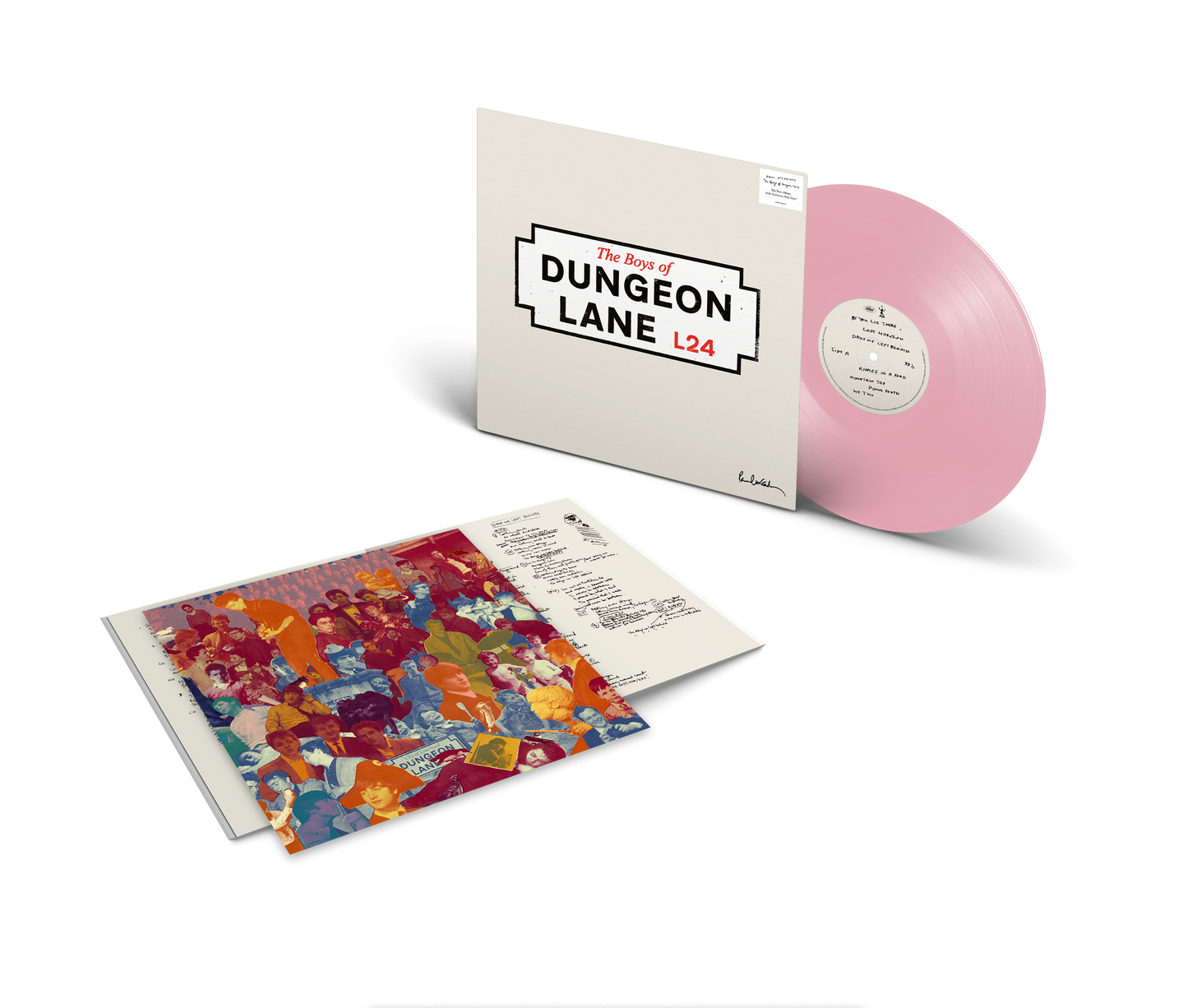poduct mockup of Paul McCartney - The Boys Of Dungeon Lane [Indie Exclusive Pink LP]
