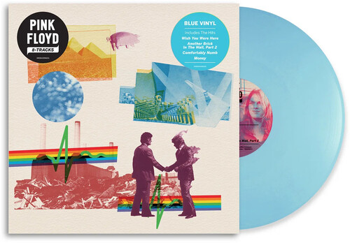 product mockup for Pink Floyd - 8-Tracks [Blue LP]