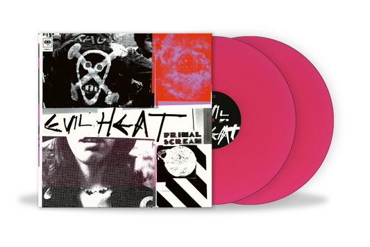 product mockup for Primal Scream - Evil Heat [2LP]
