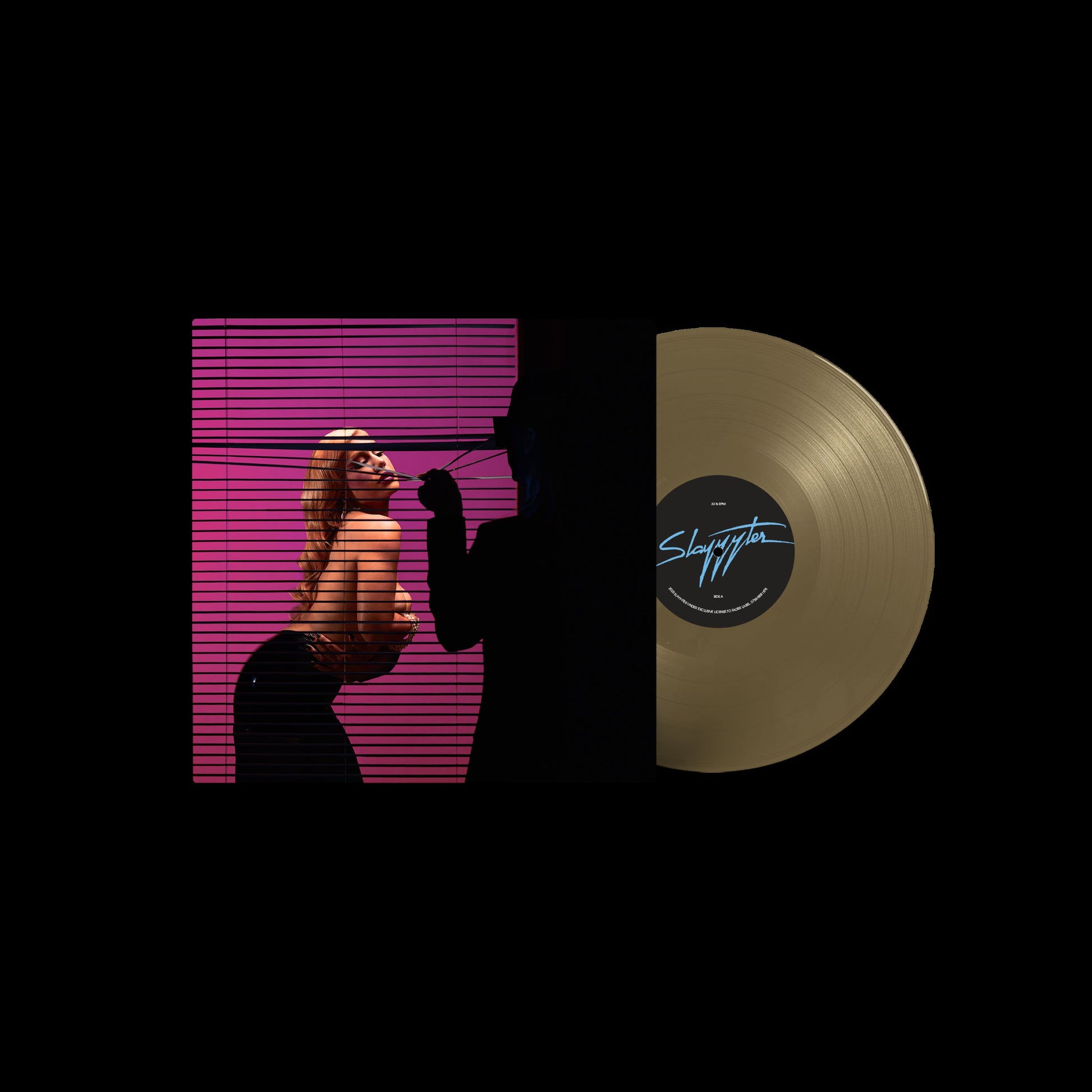 product mockup for Slayyyter - STARFUCKER (Deluxe) [Gold LP]
