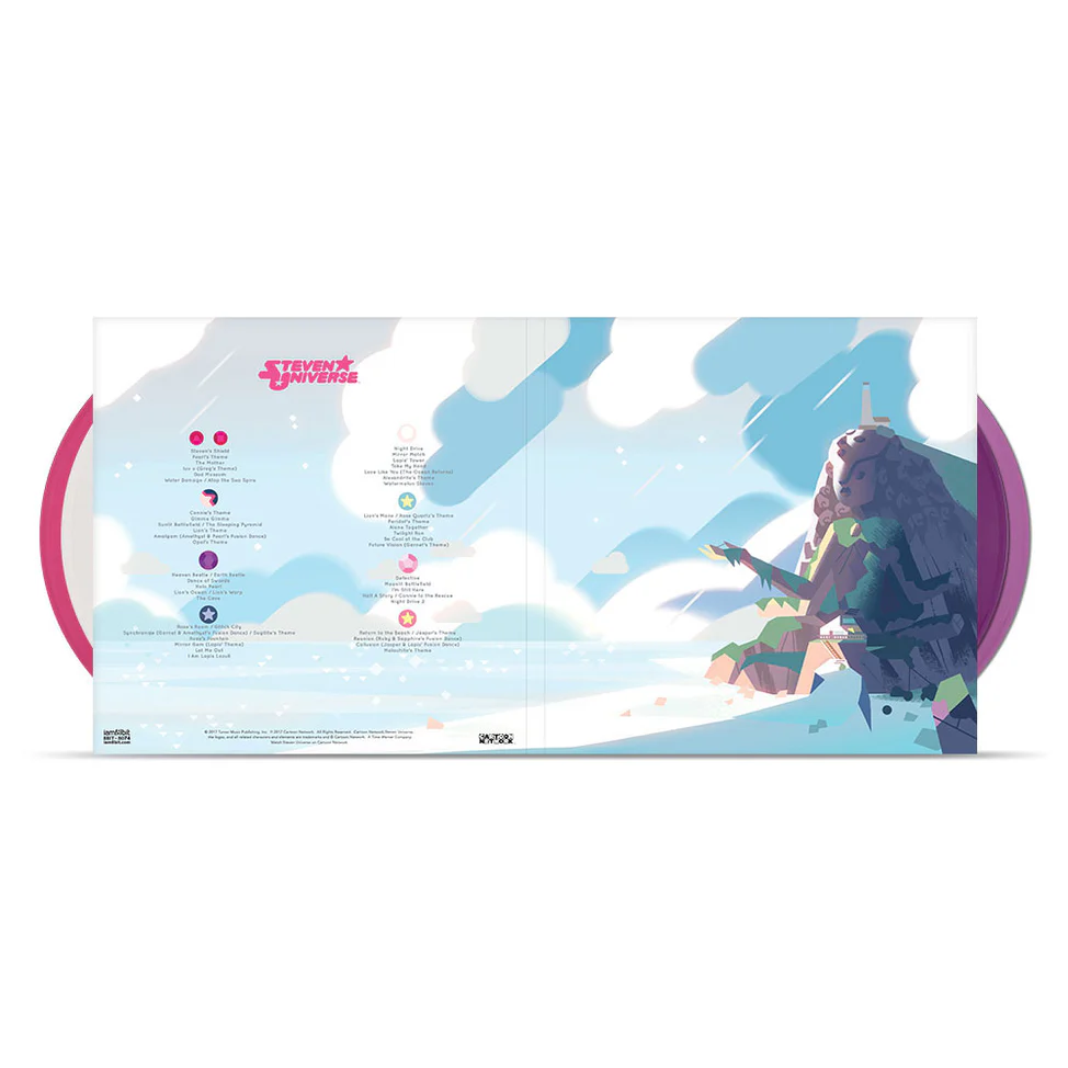 product mockup for Steven Universe: Season 1 (Score from the Original Soundtrack) [4x10" Shades of Quartz Vinyl]
