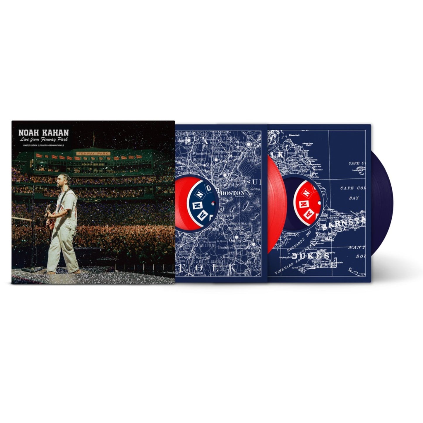 Noah Kahan - Live From Fenway Park [Indie Exclusive Red/Blue 2LP] (PRE-ORDER)