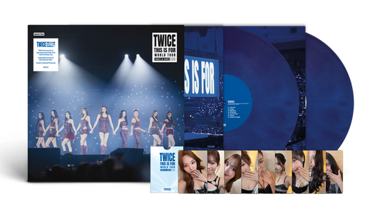 product mockup for TWICE - TWICE Special Vinyl (THIS IS FOR) WORLD TOUR FINALE in SEOUL - LIVE [Neptune Blue 3LP]