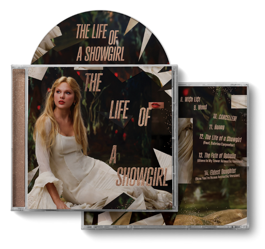 Product mockup for Taylor Swift - The Life of a Showgirl Alone In My Tower CD