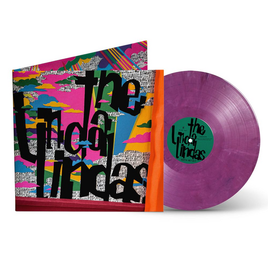product mockup for The Linda Lindas - Gotta Get Out [Eco Mix Purple/Pink LP]