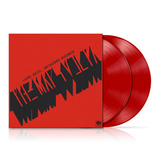 product mockup for The Mars Volta - Lucro Sucio; Unfinished Business [Red 2LP]