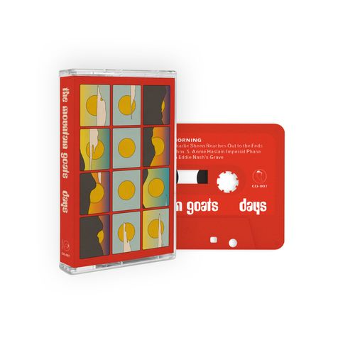 product mockup for The Mountain Goats - Days [Cassette]