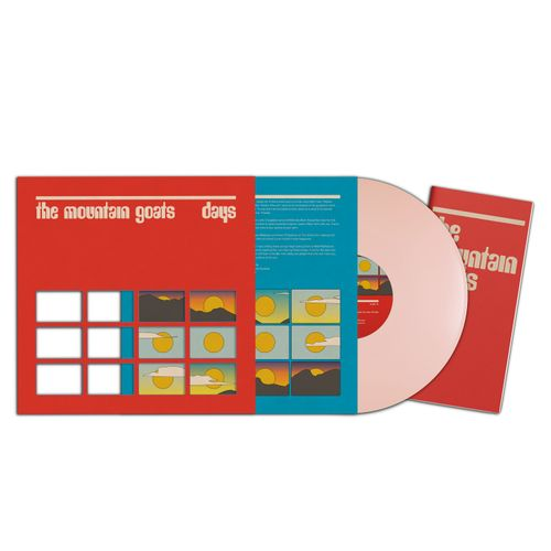 product mockup for The Mountain Goats - Days [Indie Exclusive Robert Lynd Pink LP w/ Lyrics Booklet]
