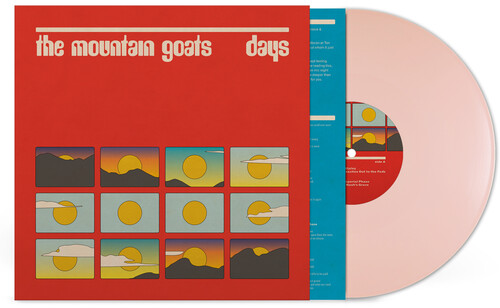 product mockup for The Mountain Goats - Days [Robert Lynd Pink LP]